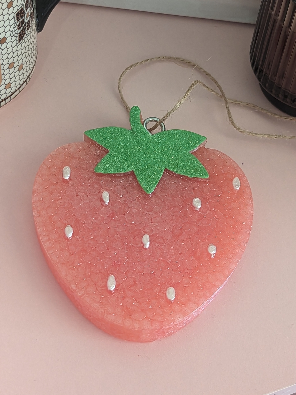 Strawberry Shaped Large Freshie With Cheriosa 62 Scent NWT!